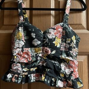 Floral crop top